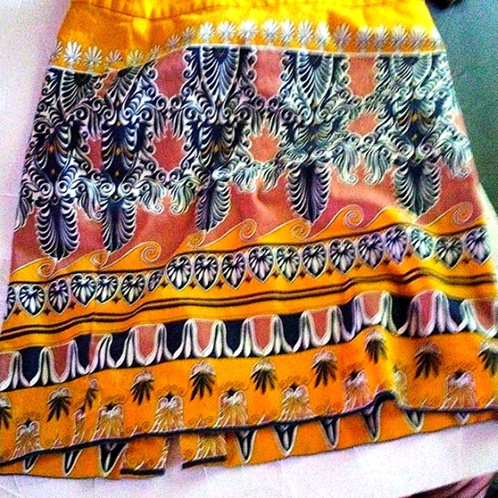 J. Crew paisley print pencil skirt